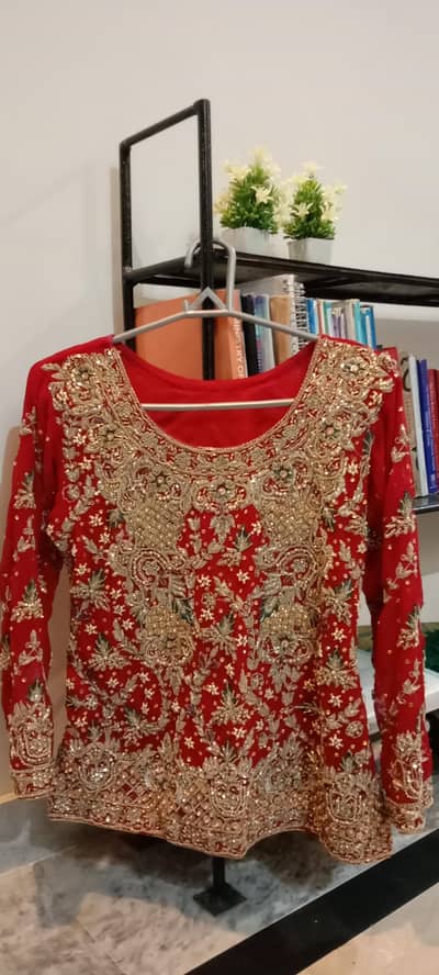 red bridal dress