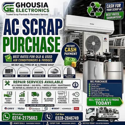 We Buy Old | Used AC Buyer | Split, Inverter & Window AC |