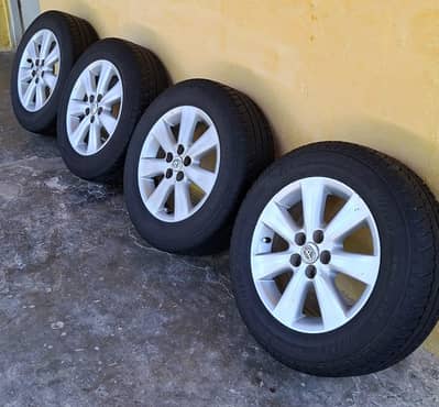original Toyota rims and euro star tyres