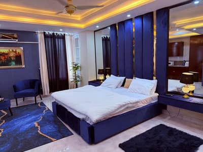 Bahria phase 7 daily weekly monthly basic apartment available 1 bed 9000 2 bed 18000