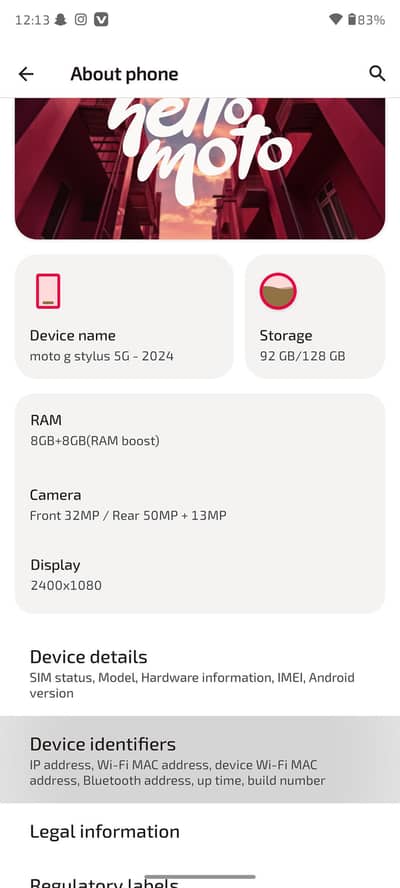 Motorola Moto G Stylus 2024