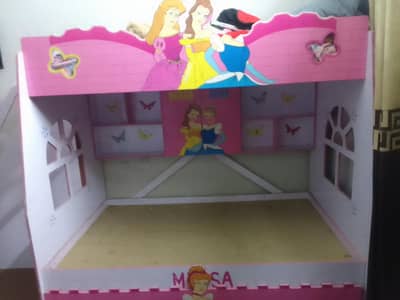 Bunk bed (kids) with cupboard