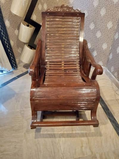 Wood rocking chair