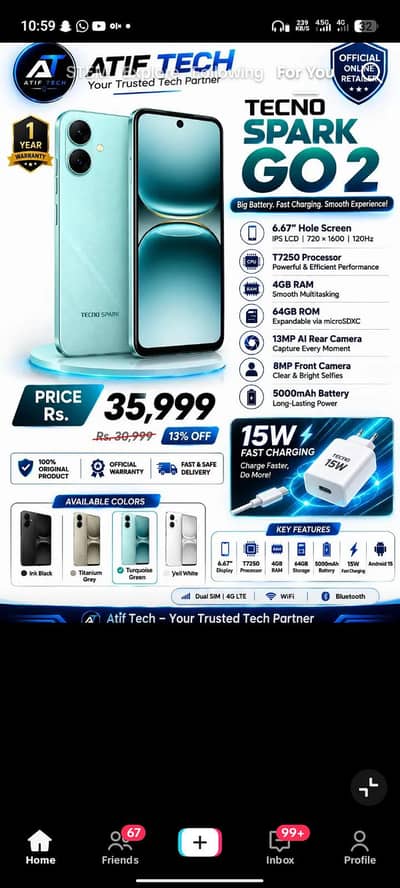 Tecno Spark Go