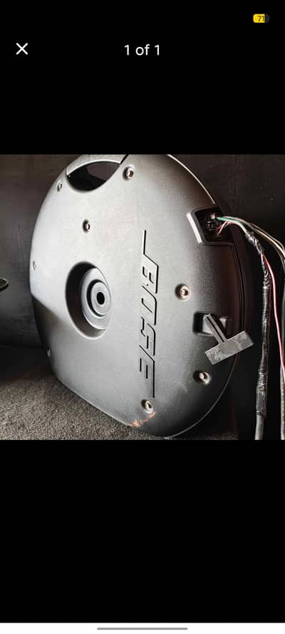 Bose spare wheel subwoofer built in amplifier