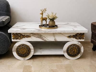 Spacious rectangular coffee table - Clean,Modern, Ready to go.