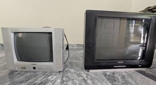 2 Original TVs for Sale – Sony & Philips | Working Condition