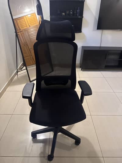 Chair and table for sale almost brand new