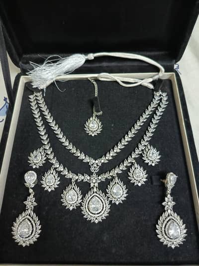 Cubic Zicornia bridal Necklace Set