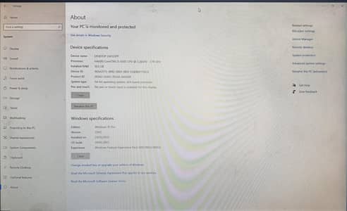 PC for sale only 4months used