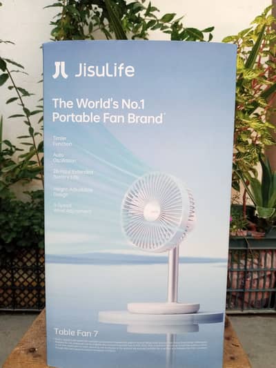 Brand New JISULIFE 7 Table Fan with FREE XN8030 Skin Pore Cleaner