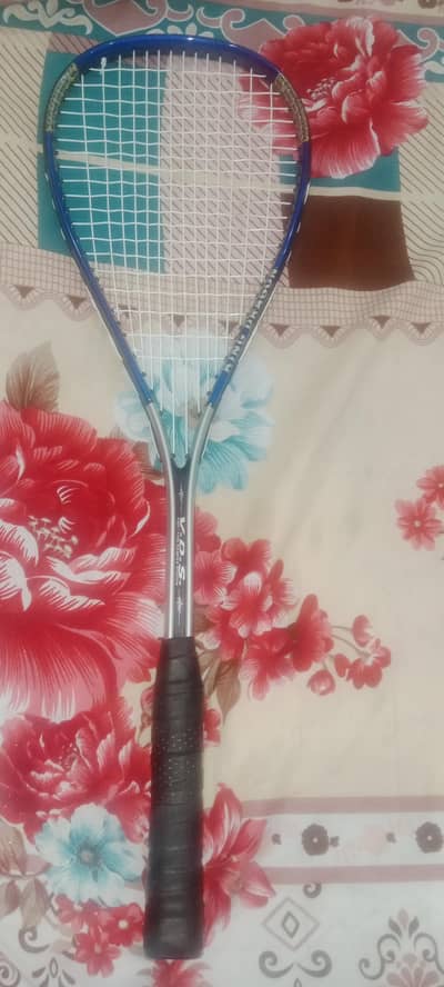 Squash Racket – Blue & Silver – Good Condition