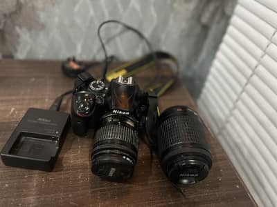 Nikon D3400 with 2 kit Lens