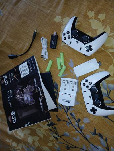 Game Stick — 60,000+ Games | 2 Wireless Controllers hdmi prot use conv