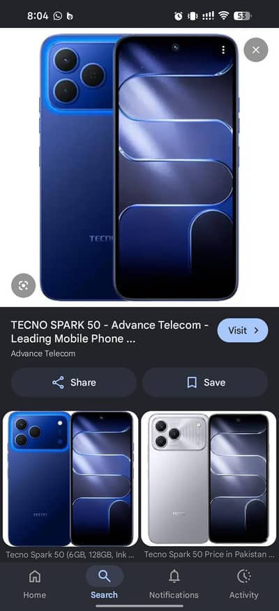 Tecno spark 50 use only 2 month 10/10 with charger box