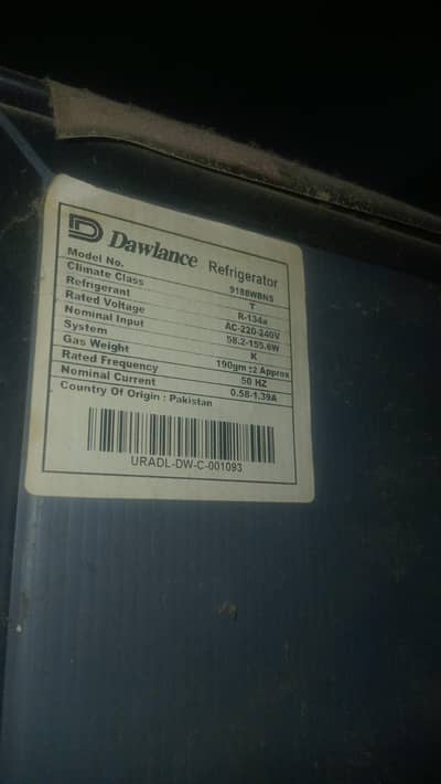 Refrigerator for sale