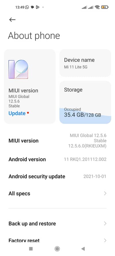 Xiaomi Mi 11 lite