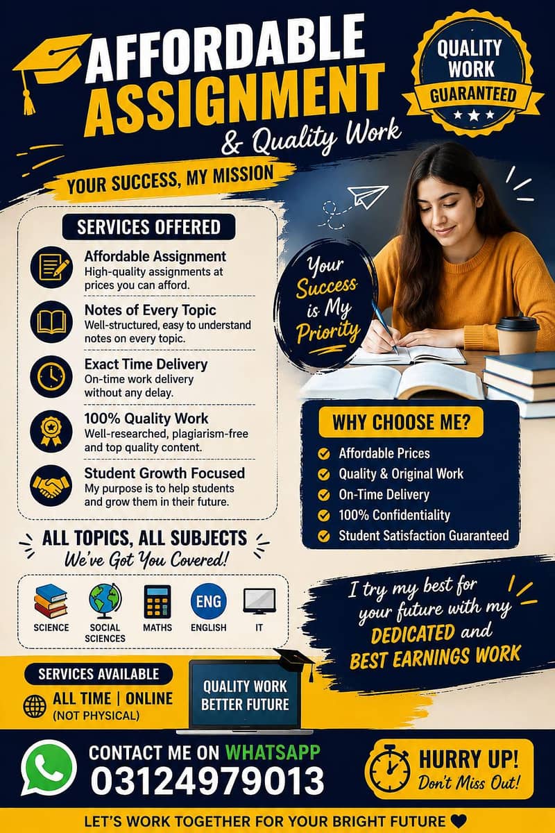 affordable material and assignment 2