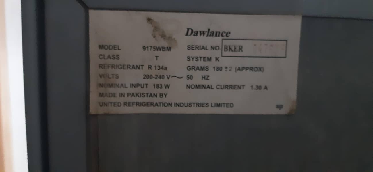 Dawlance fridge 3