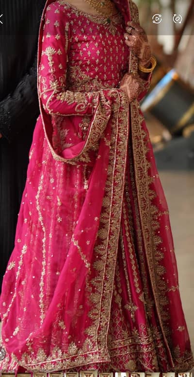 Bridal Fuchsia Pink Lehnga Choli for Sale