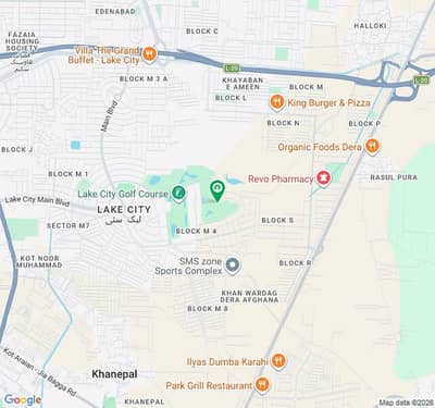 1 KANAL PLOT ON PRIME LOCATION IN LAKE CITY M4 GOLF BLOCK