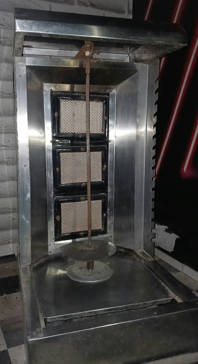 Commercial 3-Burner Vertical Gas Shawarma Machine