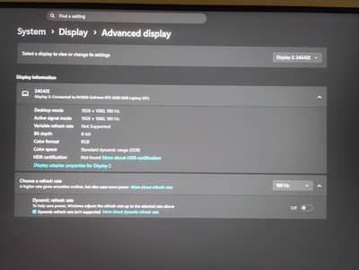 AOC 24G42E 180Hz Gaming Monitor