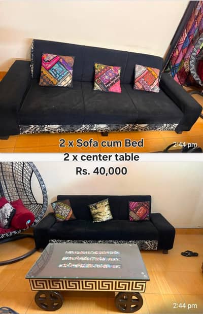 Sofa Cum Bed with  center table