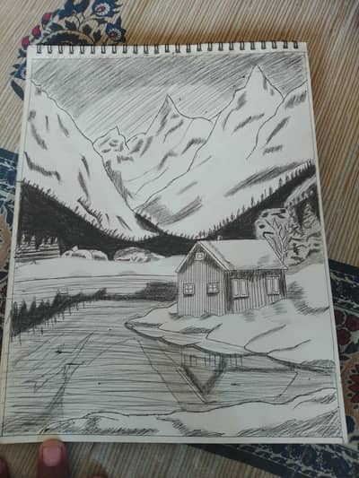 mountains skech