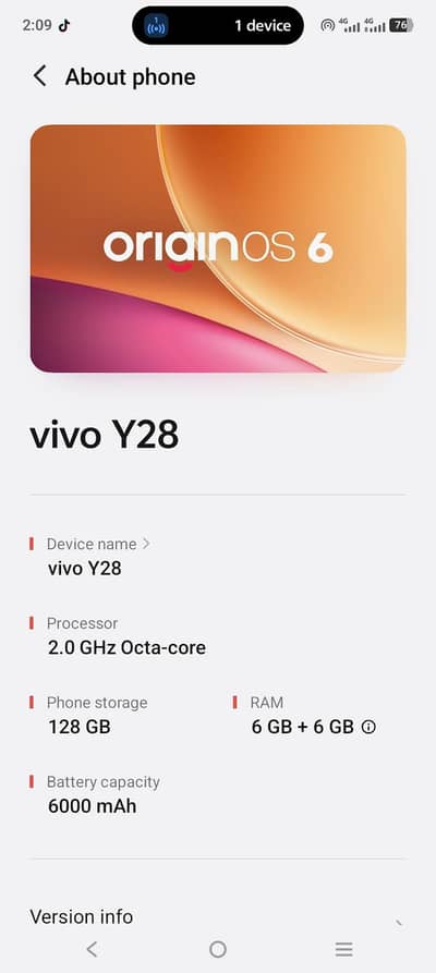 Vivo Y28. . 6-128
