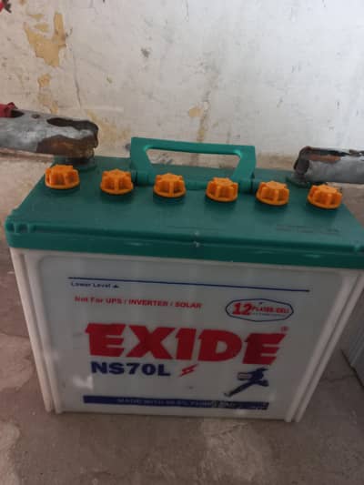 exide 72 ah 12 volt all ok working condition battery