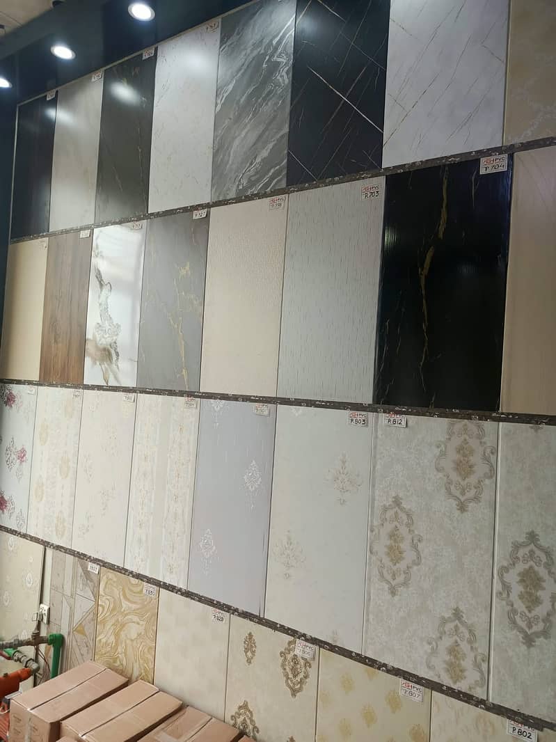 PVC Wallpanel-Wpc wall panel-Fluted panel-Solid panel-Hard paneling 19
