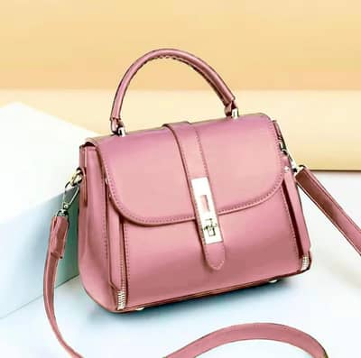 pink pu leather bag for girls 7*11*7