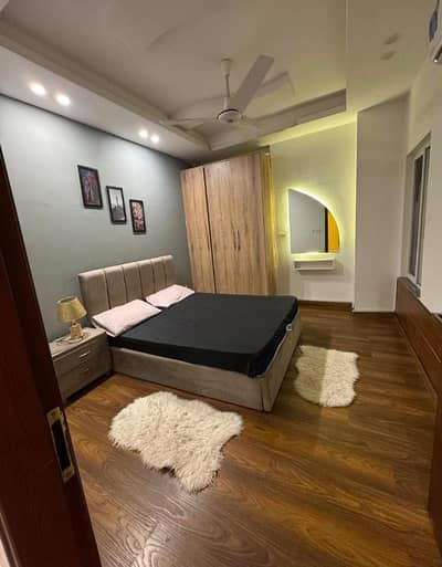Daily basis, and weekly basis, Two bedrooms fully furnished luxury apartments available for rent Gulberg greens Islamabad