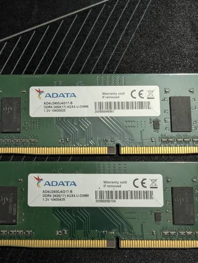 8GB DDR4 RAM (2x4GB) ADATA 2400MHz PC RAM