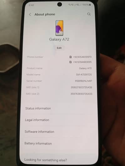 Samsung A72 8/128