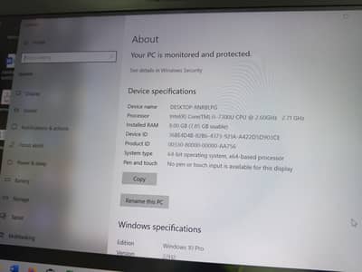 Laptop Hp Core i5 7th Generation