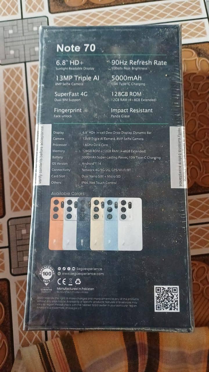SEGO Note 70 0