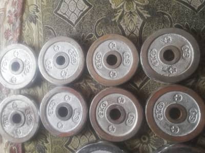 2Pair 5kg. 4pir 2kg 1kg ki two plates 03075551493