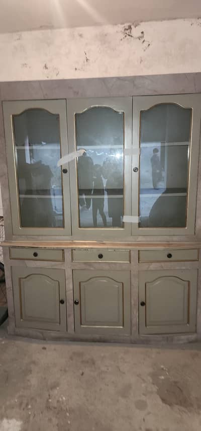 wooden showcase
