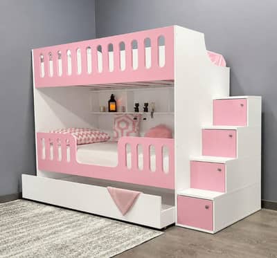 Bunk bed | Kid wooden bunker bed | Baby bed | Double bed | Triple bed