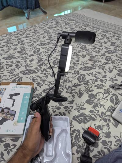 Video Vlog kit microphone tripod light