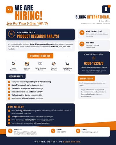product research Analyst