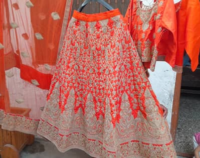 Lehnga orange color