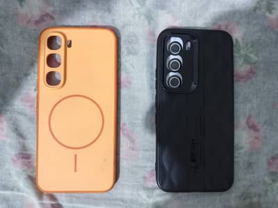 Infinix hot 60 pro ( 2 cover)silicon case