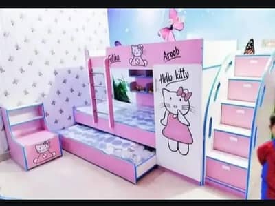 Bunk bed | Kid wooden bunker bed | Baby bed | Double bed | Triple bed