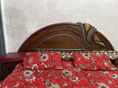 Wooden bed or wooden chairs