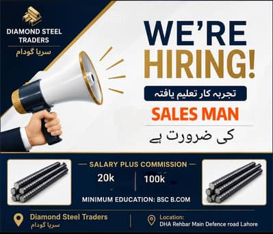 Outdoor Sales Person For Steel Warehouse