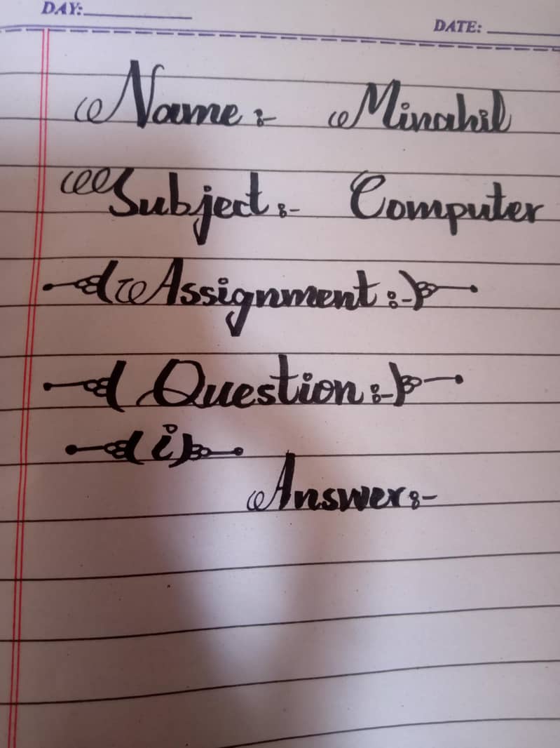 assignment write 1