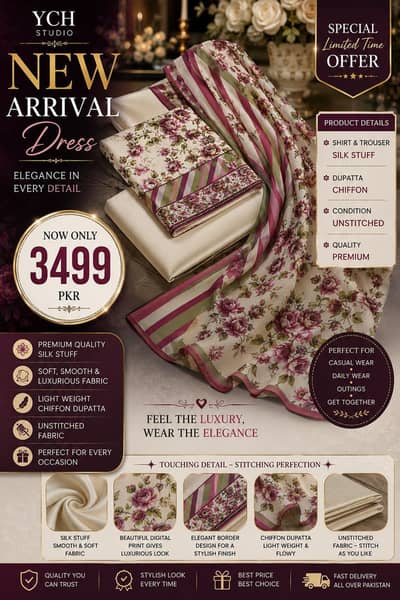 shalwar kameez slik beauty full Staf